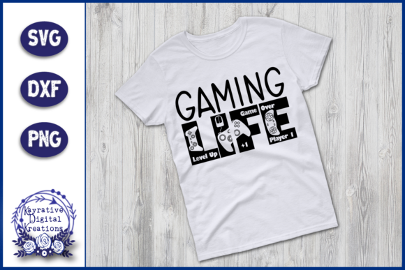 Gaming Life SVG: Graphics for Crafts