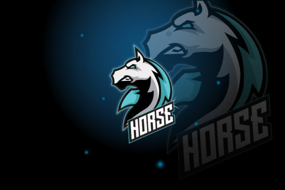 Horse Logo E-Sport Gaming: Graphics for Logos