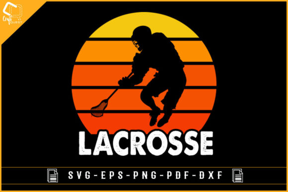 Vintage Lacrosse SVG for Crafts & Graphics