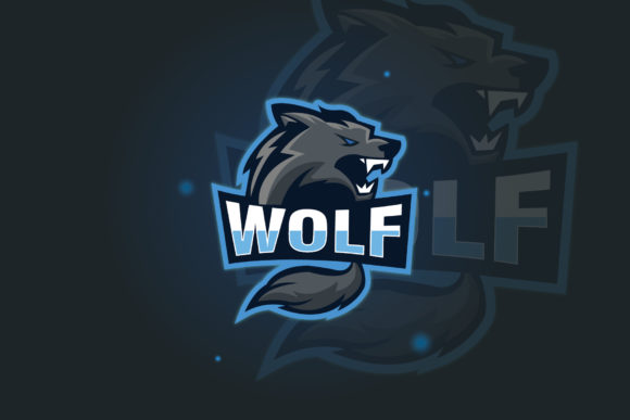 Wolf Logo E-Sport Gaming: Graphics for Logos
